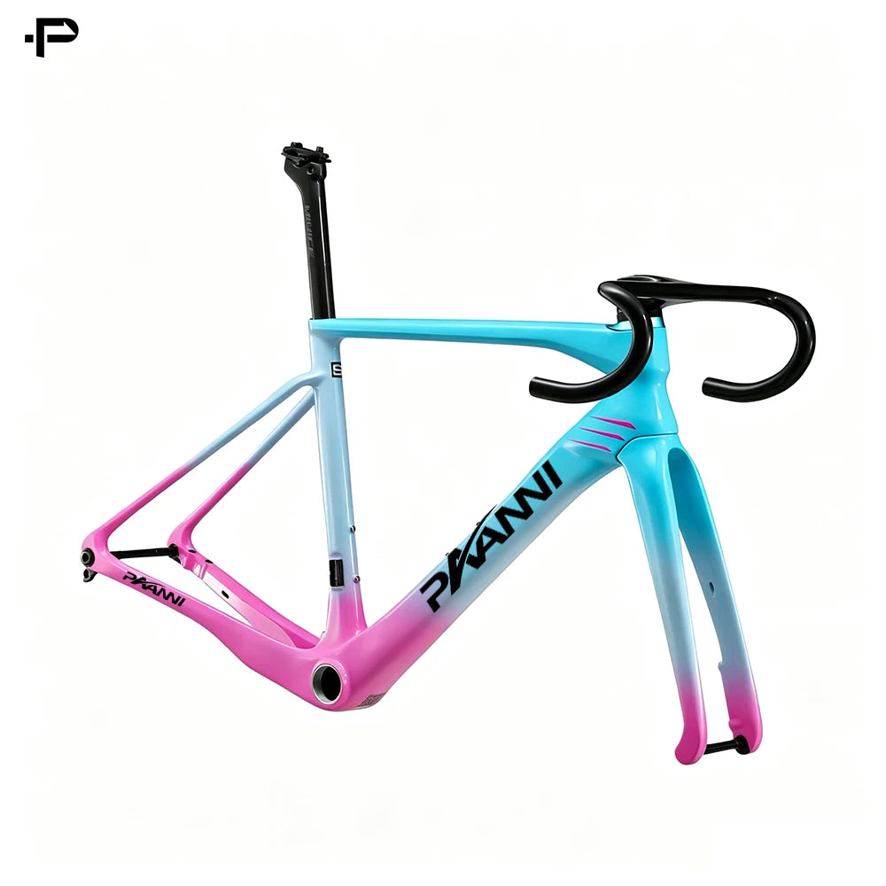 2026 Carbon Road Frame T47 Thread Carbon Bike Frame  Compatible With 700*32C Full Internal Cable Routing Bicycle Frames