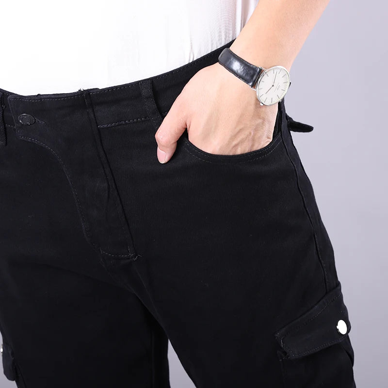 New Motorcycle Riding Pants Outdoor Men Women Leisure Elastic Moto Jeans Motorbike Trousers With Knee Hip Pads Protective Gear