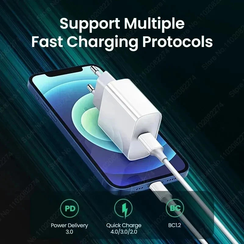 PD 30W Fast Charger For Apple iPhone 17 11 12 13 14 15 16 Pro Max Plus Charging Cable For iPhone 17Air Charger Phone Accessories
