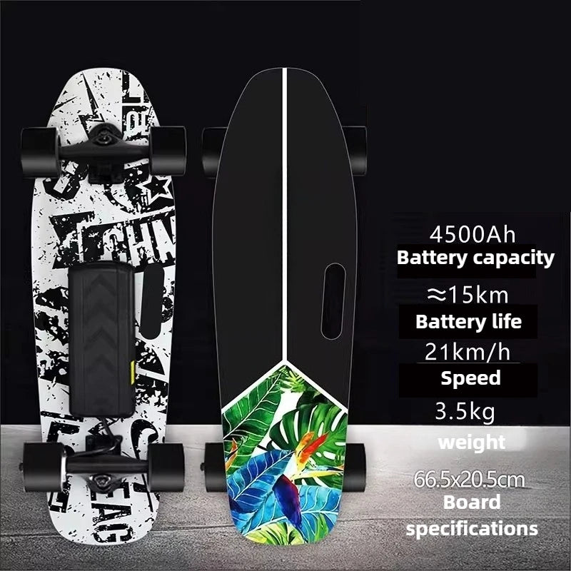 4 Wheel Electric Scooter Single Drive, 15km Range 150KG Load & 30° Climb, 22km/h Speed 90min Charge for Adults Teens Commuters