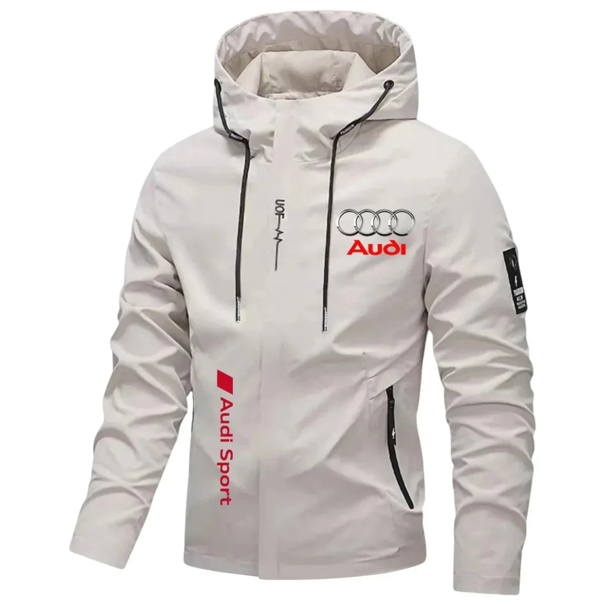 Audi Label, high-quality sports jacket, windproof jacket, fashionable hooded sweatshirt. New jackets suitable for car enthusiast