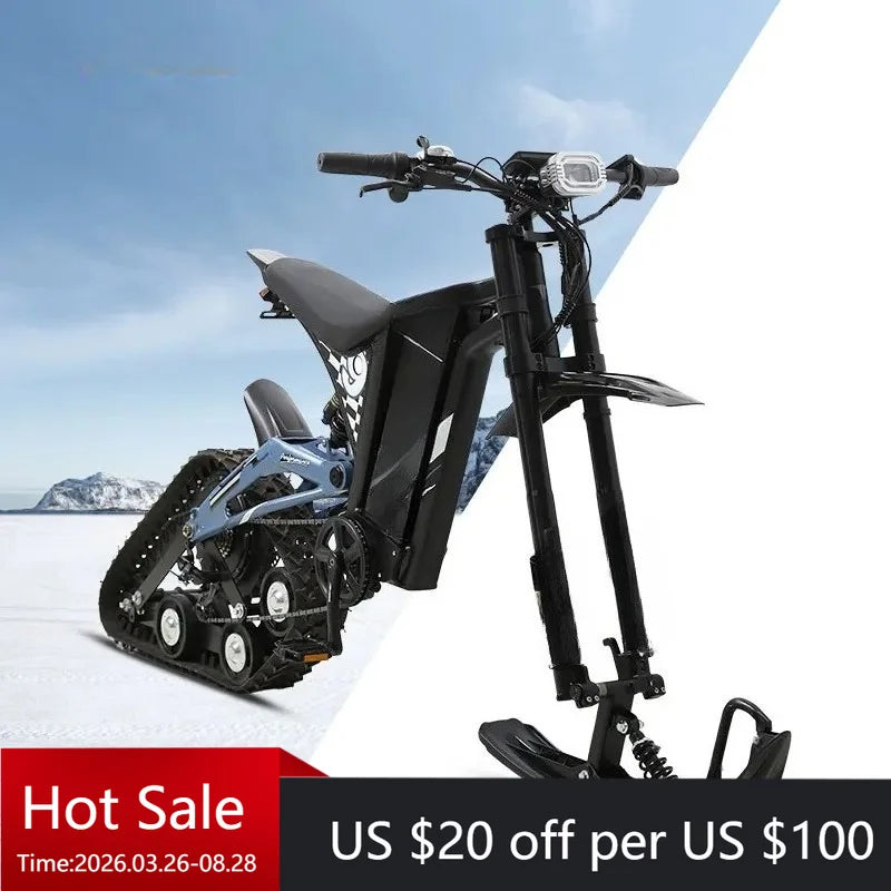 TC TXED High Quality 52V 1000W Rear Wheel Motor Electric Snow Bike All Season Off-Road Electric Motorcycle