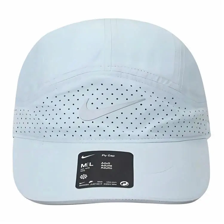 Nike Baseball Cap, Logo Print, Cotton, Breathable, Mesh, Men's Style, Light Blue, FB5681-474
