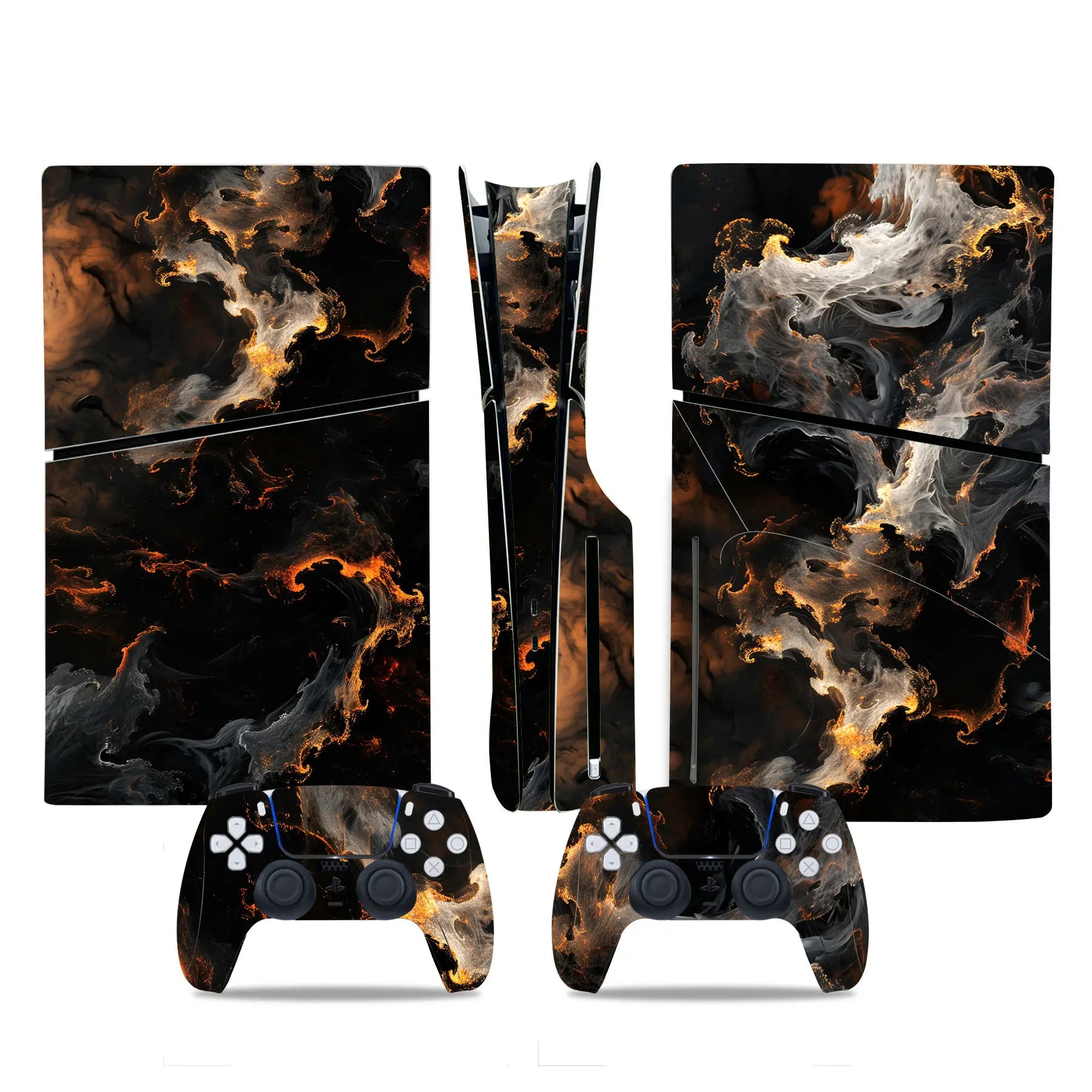 Decal Sticker for PS5 Slim Disc Skin Wrap for PS5 Slim Disc Full Protective Cover Console Skin for PS5 Slim