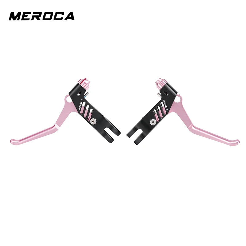 MEROCA 1Pair Bicycle Brake Lever Ultra-light Aluminum Alloy For 22.2mm Handlebar Folding Bicycle Brake Lever