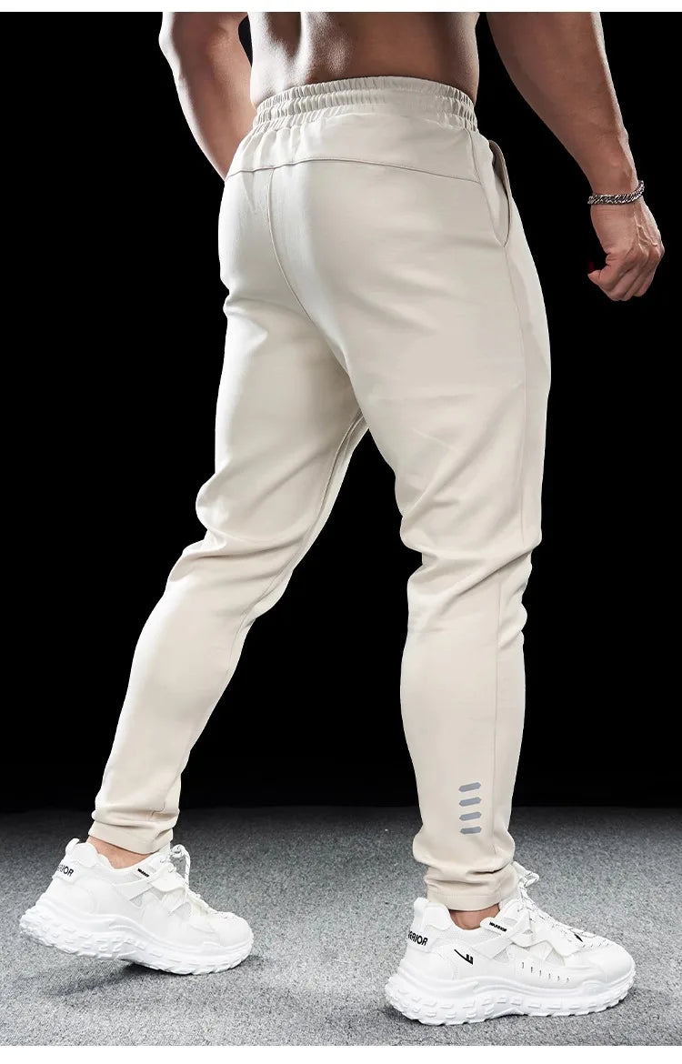 Men's Sports Gym Fitness Casual Slim Stretch Running Pants Tops Men's Quick-drying Breathable Training Pants Autumn Winter