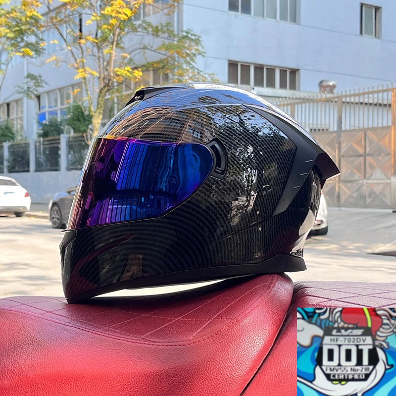 Motorcycle full Face Helmets for Men and Women Moto Racing helmet Adult safety helmet DOT certification