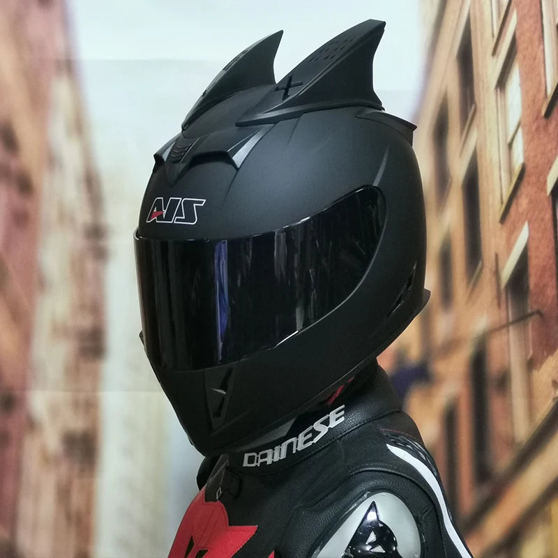 AIS helmet men and women electric motorcycle hard hat full helmet four-season summer knight head
