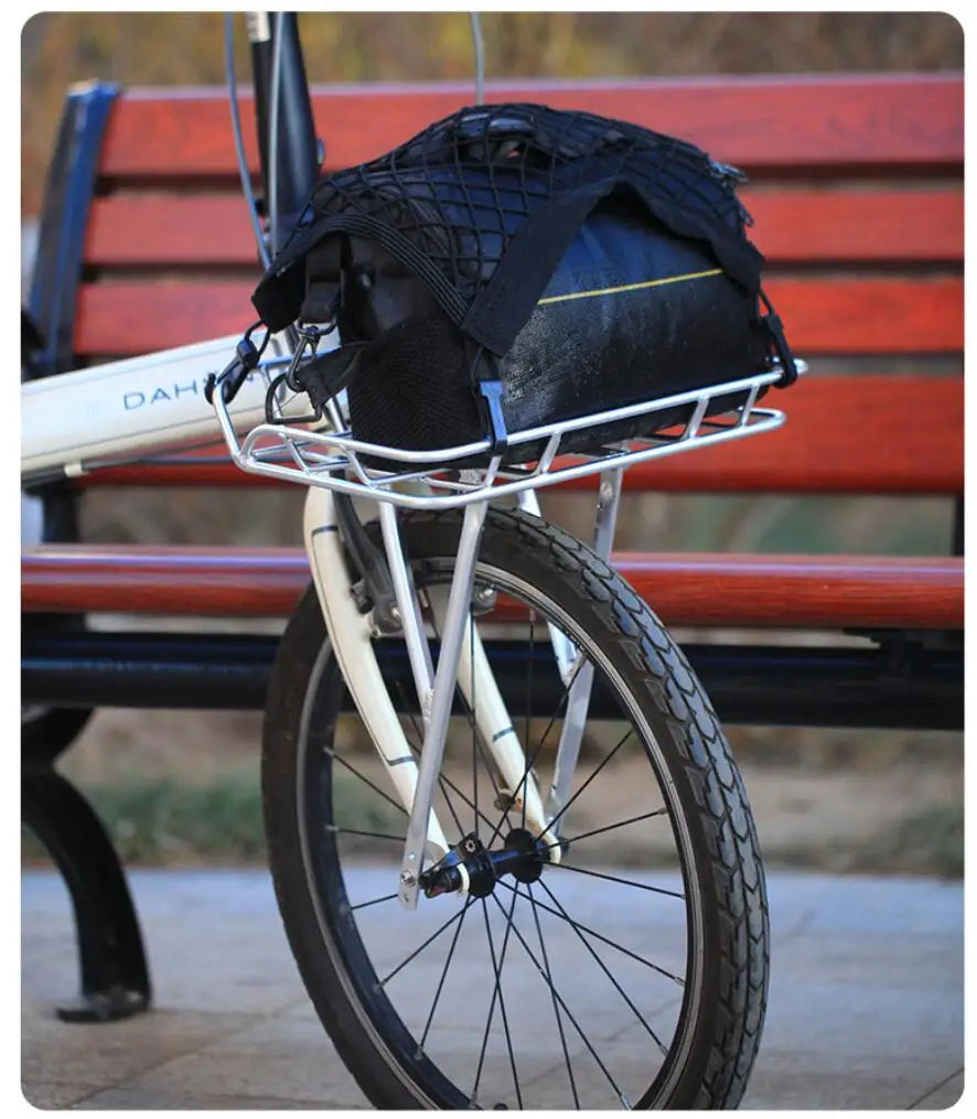 20 Inch Bike Front Rack Aluminum Alloy Super Light Front Basket for Dahon D7 D8 P8 Folding Bike