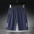 Men's Summer Beach Short Pants Sports Casual Shorts Ultra-thin Ice Silk Quick Dry Male Zipper Loose Gym Sweatpant Jogging Shorts