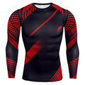 T-Shirts for Men Fashion 3D Geometric Print Casual Sports O-Neck Oversized T-Shirt Tops Loose Gym Long Sleeve T-Shirt Clothing