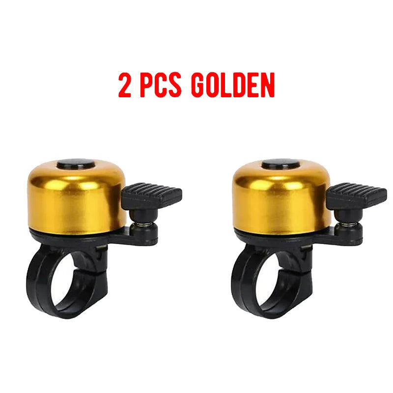 2pcs Small Bicycle Bell Aluminum Alloy Bike Safety Warning Alarm Cycling Handlebar Bell Ring Bicycle Horn Cycling Accessorie