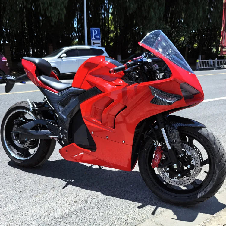 DKV4S 8000W High-Power Hub Motor Electric Racing Motorcycle 150km/h 72V Lithium Battery Middle Motor 150km/h Electric Racing