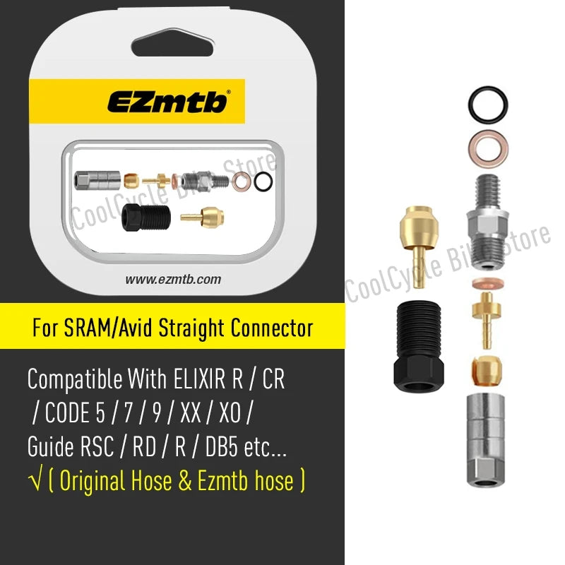 EZMTB Bike Hydraulic Brake Hose 4 Layer kevlar K20 K28 5-Layer Stainless Steel Cable for Shimano Magura Sram Avid Hope Adapters
