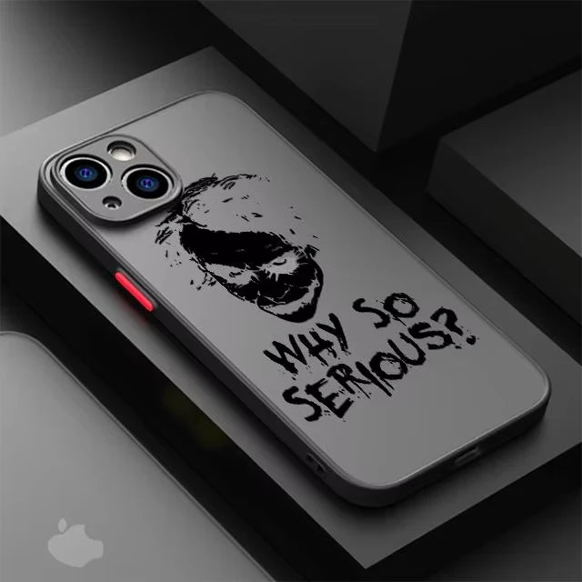 Cool Joker Phone Case For iPhone 16 15 14 13 12 11 Pro Max XS X XR 7 8 SE Transparent Back Cover
