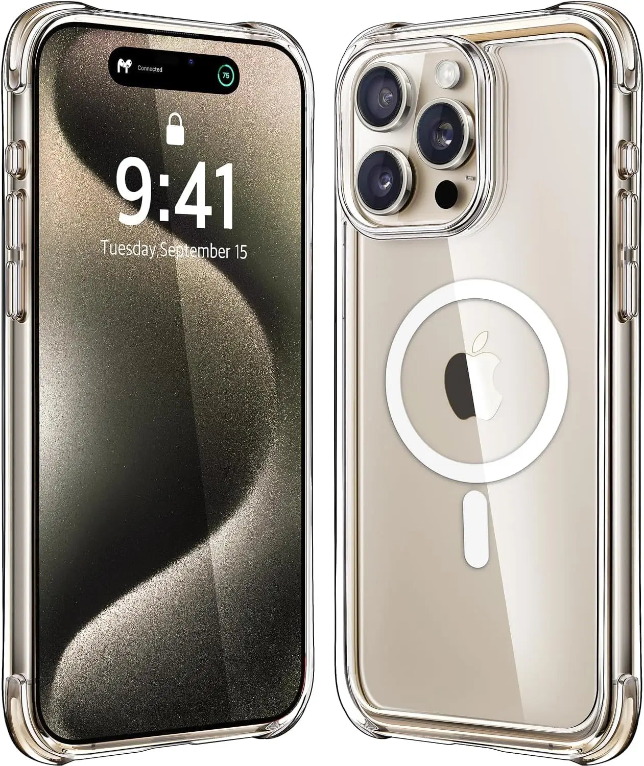 Original Magnetic Transparent Phone Case, Silicone Case for iPhone 17 Air 16 15 14 13 Pro Max Plus 16E Magsafe