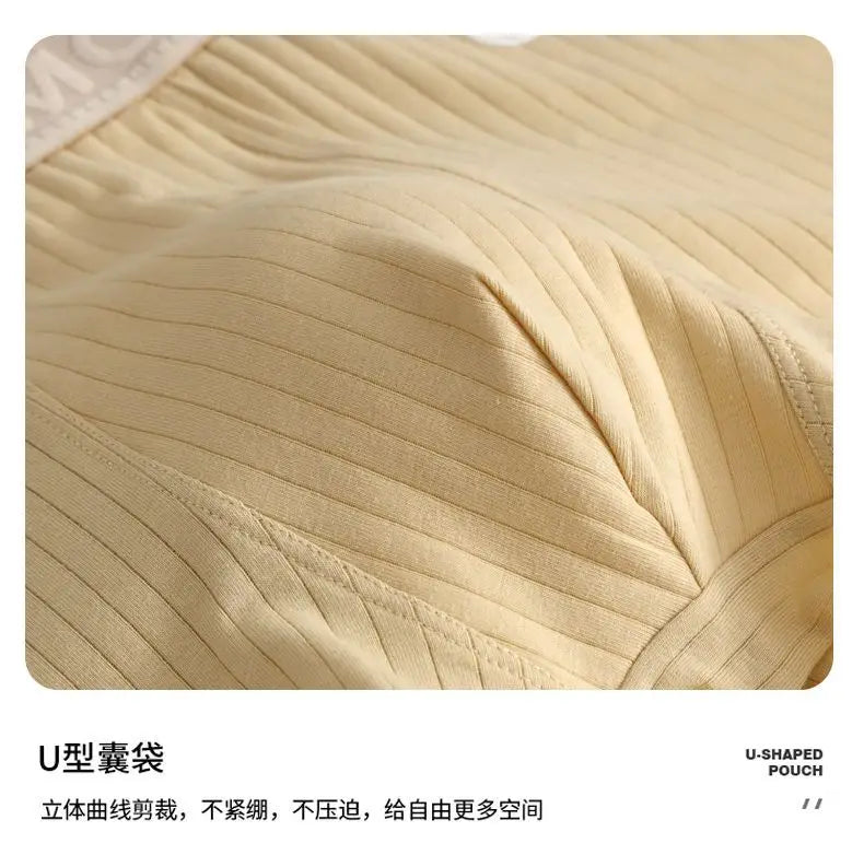 Men's Panties Boxer Shorts Underwear Sexy Striped Man Underpants Male Homme U Convex Shorts Lingerie Boxer Briefs
