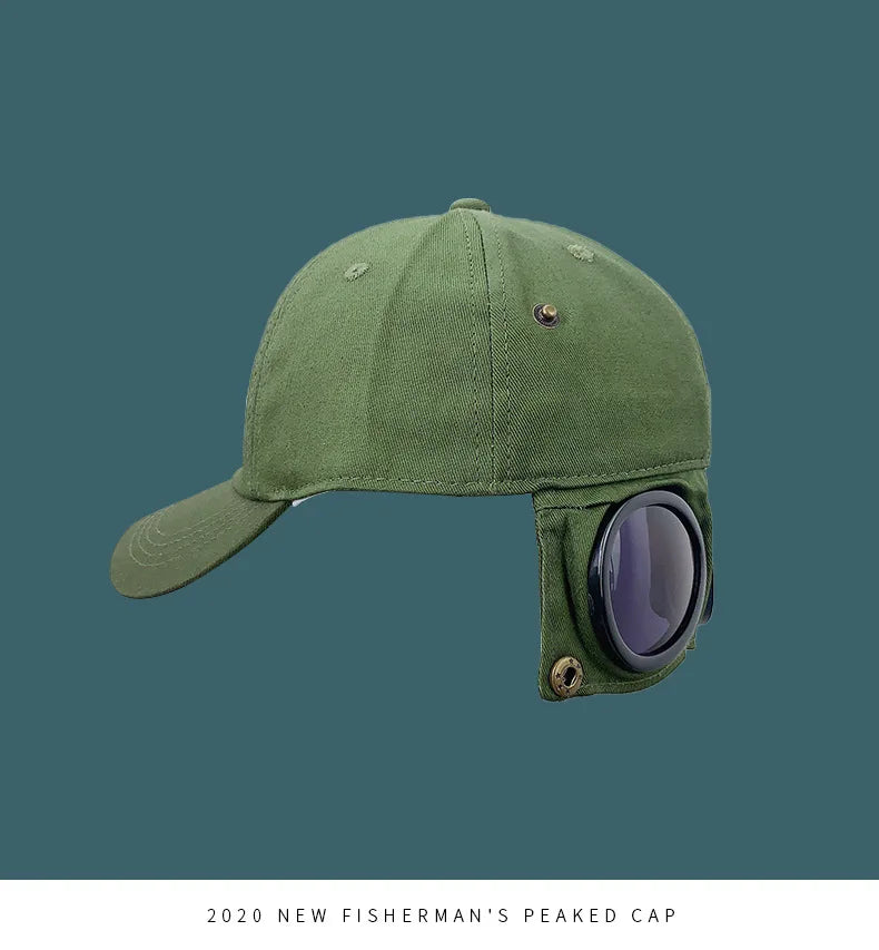 Aviator Hat Korean Adult/Child Version Personality Glasses Cap Sunglasses Sunshade Spring Summer Versatile Tide Baseball Cap