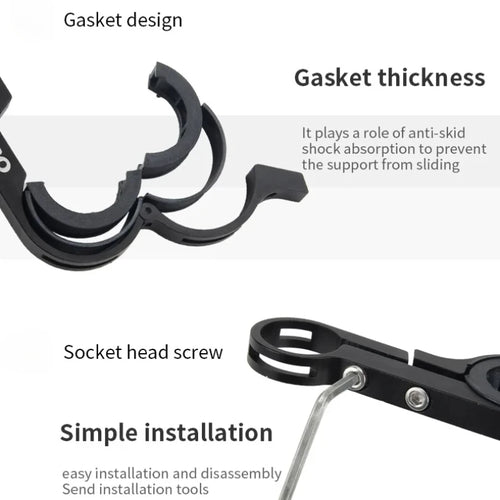 10/20/30cm Bicycle Handlebar Extended Bracket Aluminum MTB Bike Front Light Expansion Bracket Road Cycling Extender Rack Parts