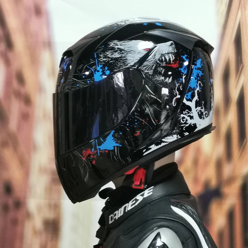 AIS helmet men and women electric motorcycle hard hat full helmet four-season summer knight head