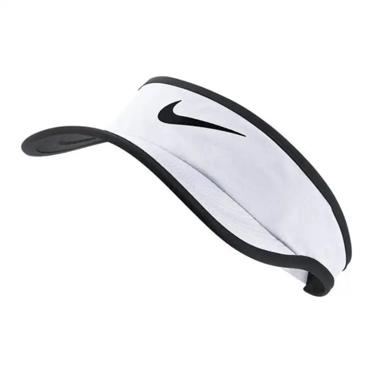 Nike Sunscreen Hat, Sunscreen, Empty Top, Comfortable Tennis Cap, Velcro, Convenient, Spandex, Children's, White 611816-100