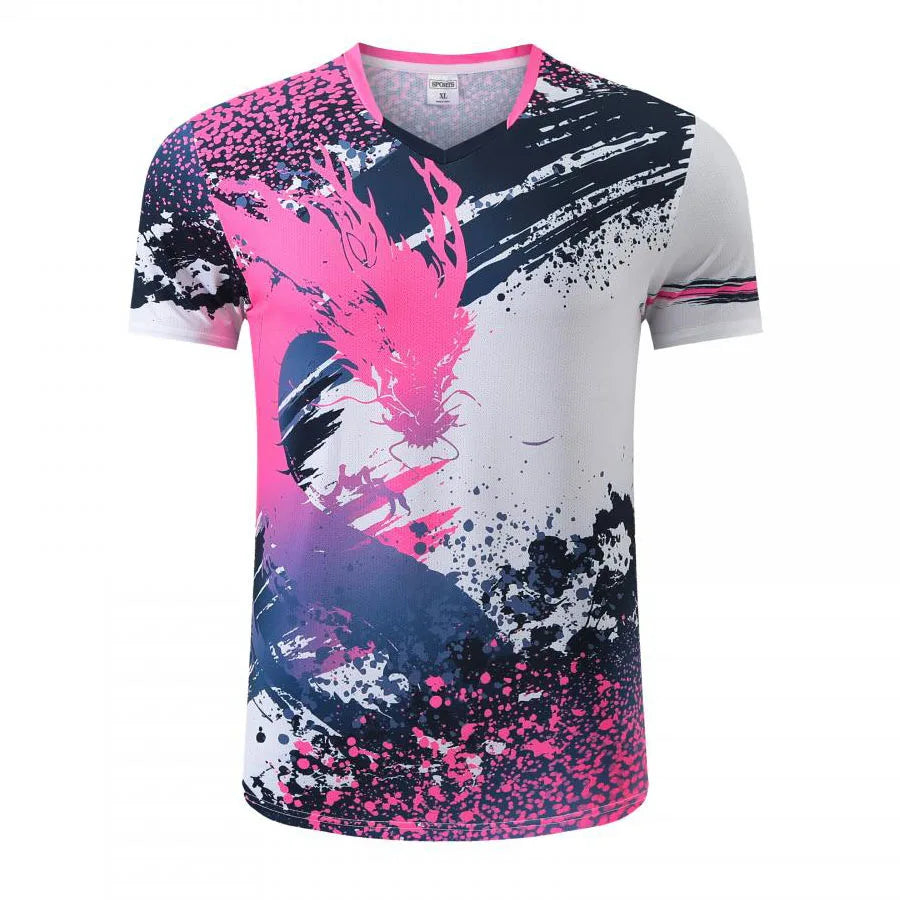 Free Custom Name 2025 China Team Table Tennis Shirts Men Women, Children ping pong t shirt Table tennis clothes Badminton Shirts