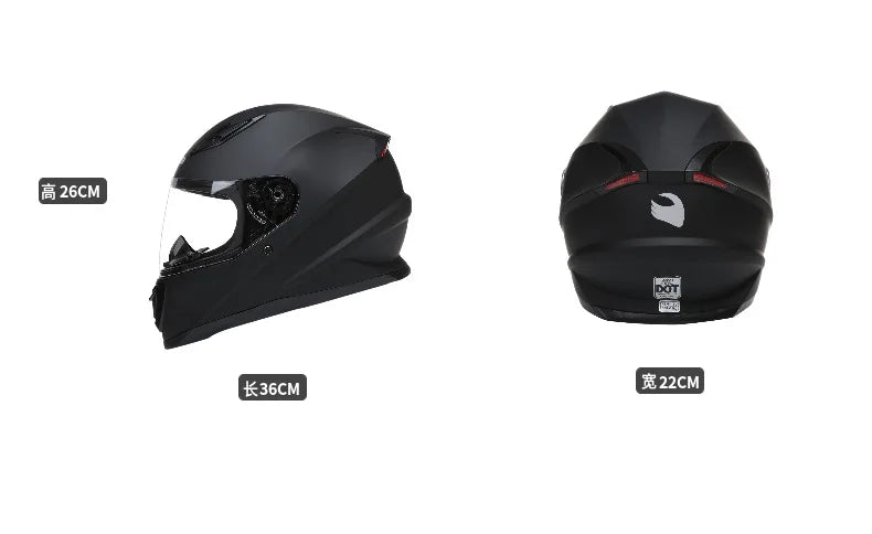 DOT ECE Approved Full Face Helmet Motorcycle Helmet Helm Helmet Outdoor Full Face Riding Casco Moto Capacetes Helmets Unisex