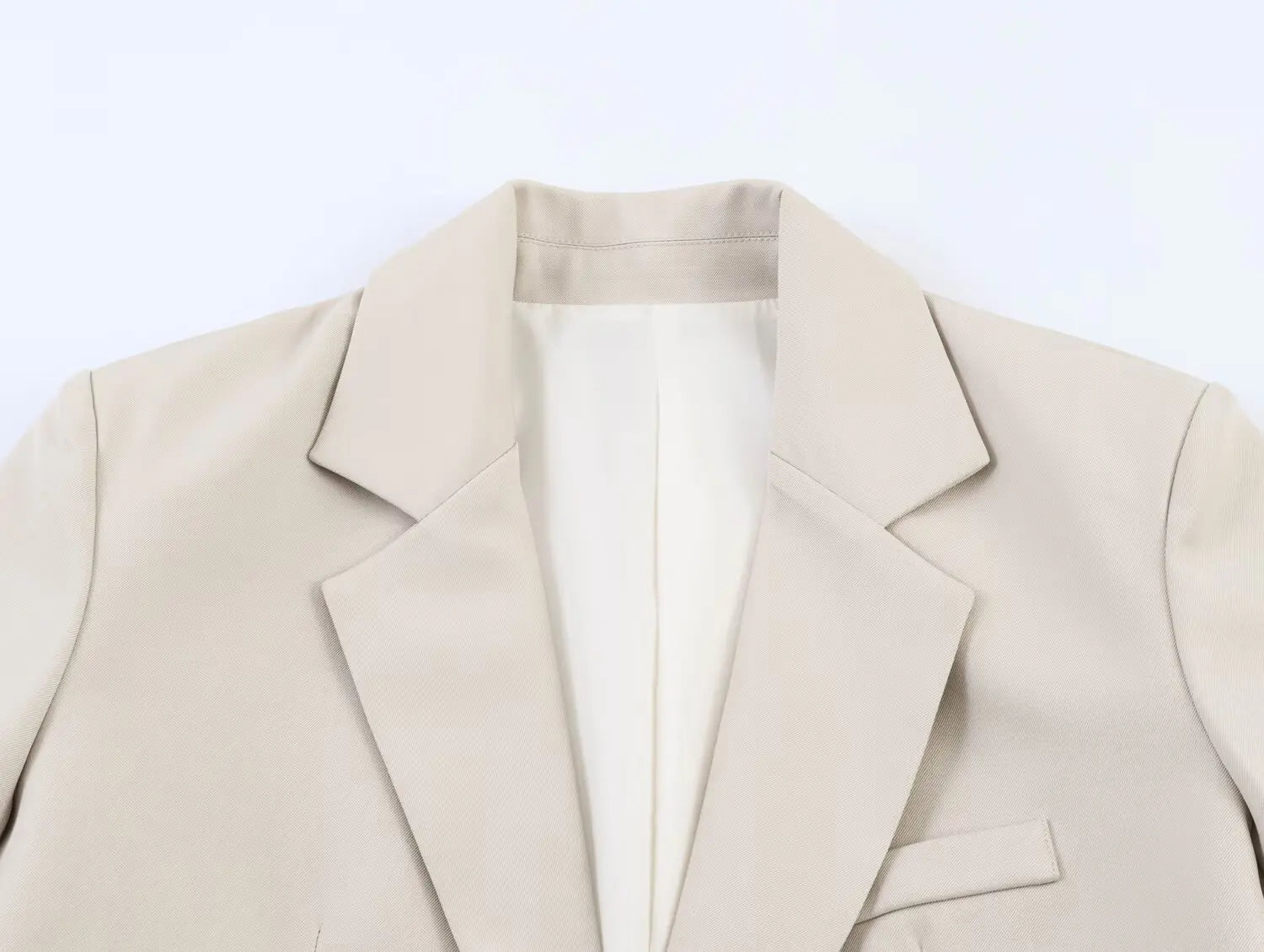 European and American style 2026 new double-button straight suit jacket with shoulder pads + pleated straight trousers suit