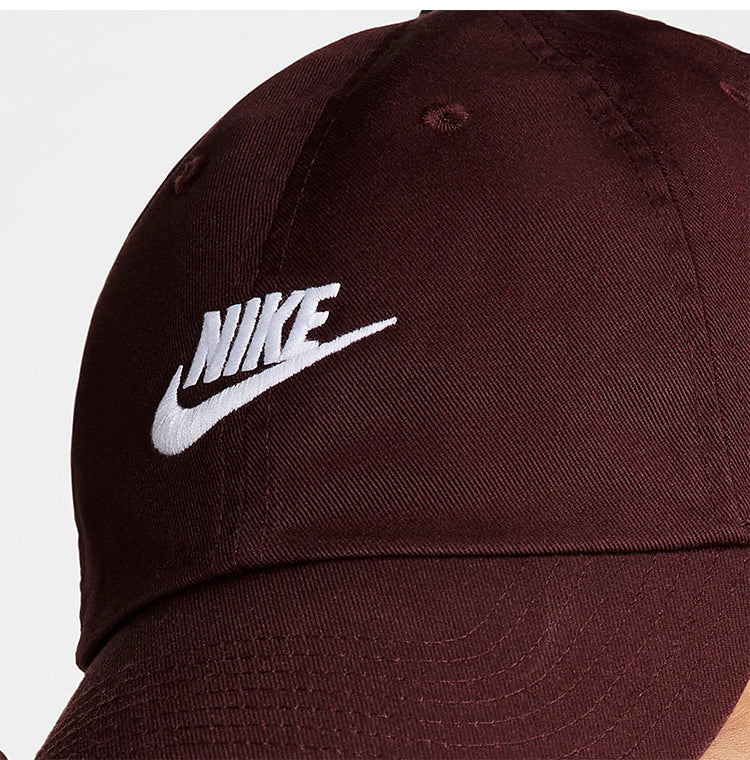 Nike genuine new men's and women's simple casual soft top washed baseball cap FB5368-652