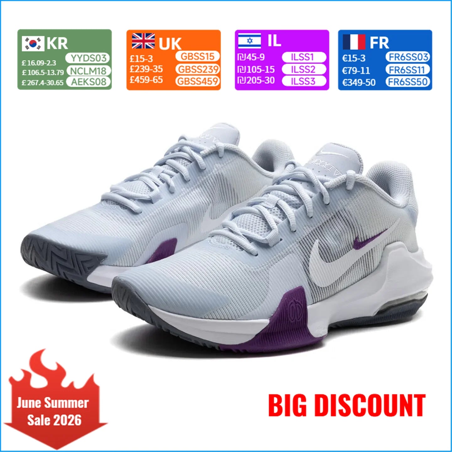 Nike Air Max Impact 4 Versatile Comfort Low-Top Basketball Shoes Men's White DM1124-010