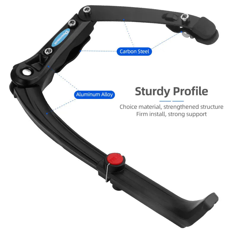Dual Clamps Kickstand 24-29in Quick Height Adjust Bicycle Parking Rack MTB Road Chain Seat Stay Tubes Firm Install Strong Suppor