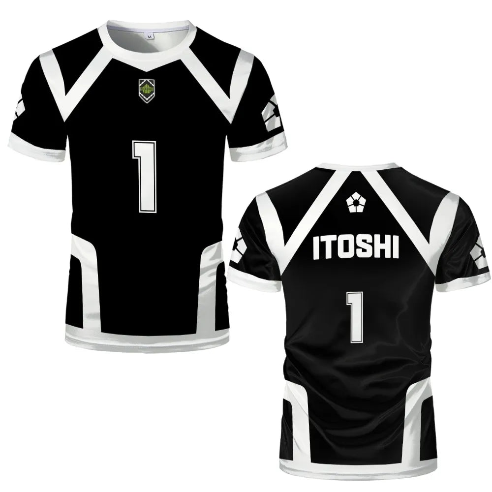 Japanese Anime Blue Lock Season 2 New Isagi Football Jersey T-shirts Cosplay Hyoma Chigiri Meguru Bachira Tees Children Clothes