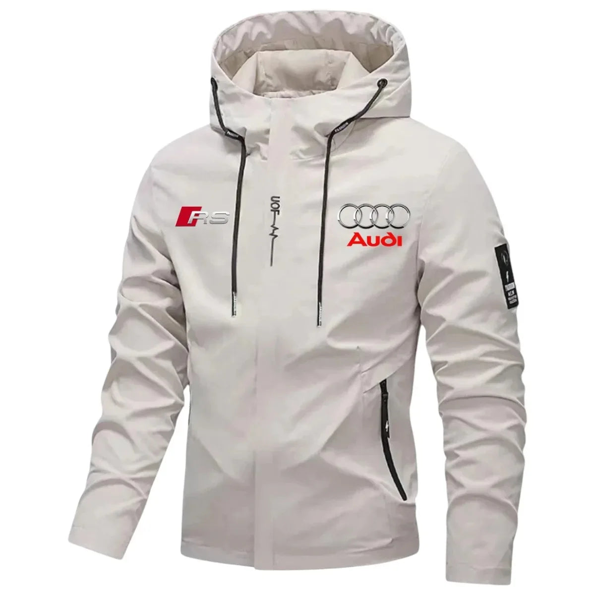 Audi Label, high-quality sports jacket, windproof jacket, fashionable hooded sweatshirt. New jackets suitable for car enthusiast