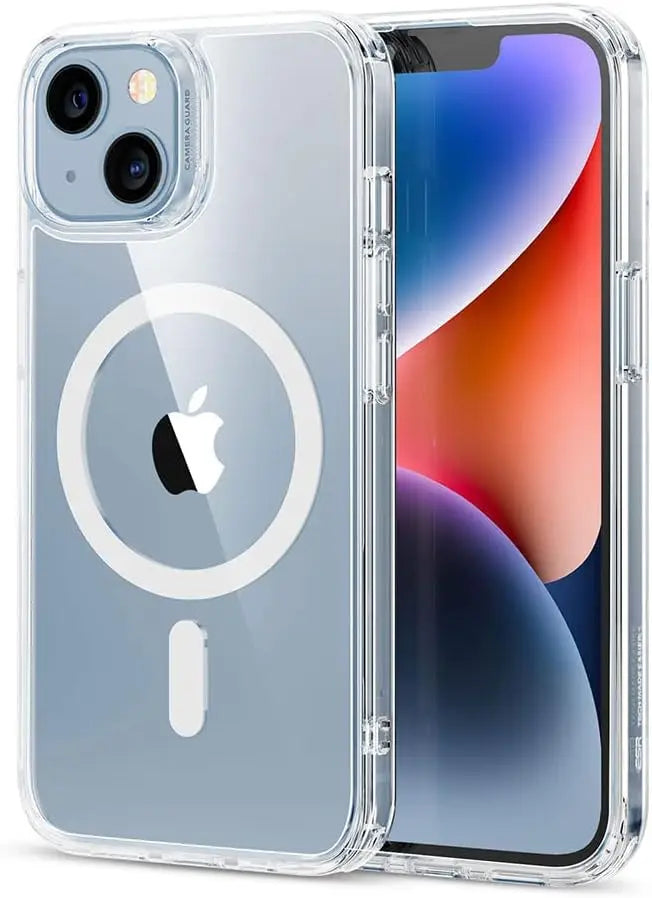 Original Magnetic Transparent Phone Case, Silicone Case for iPhone 17 Air 16 15 14 13 Pro Max Plus 16E Magsafe