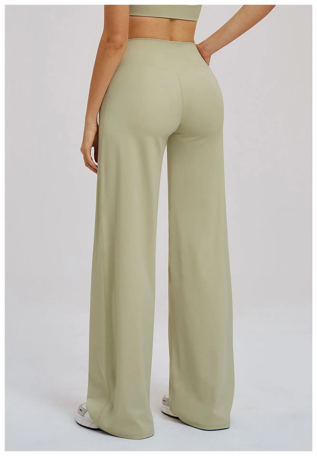 Yoga Flared Pants Women Sexy High Waist Wide Leg Pants Gym Fitness Bell Bottom Trousers Sports Flared Pants Latin Dance Trousers