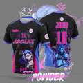 2026 New Arrival: Anime arcane jinx Jersey - Men's and Women's Casual Sports T-Shirt for Manga Lovers