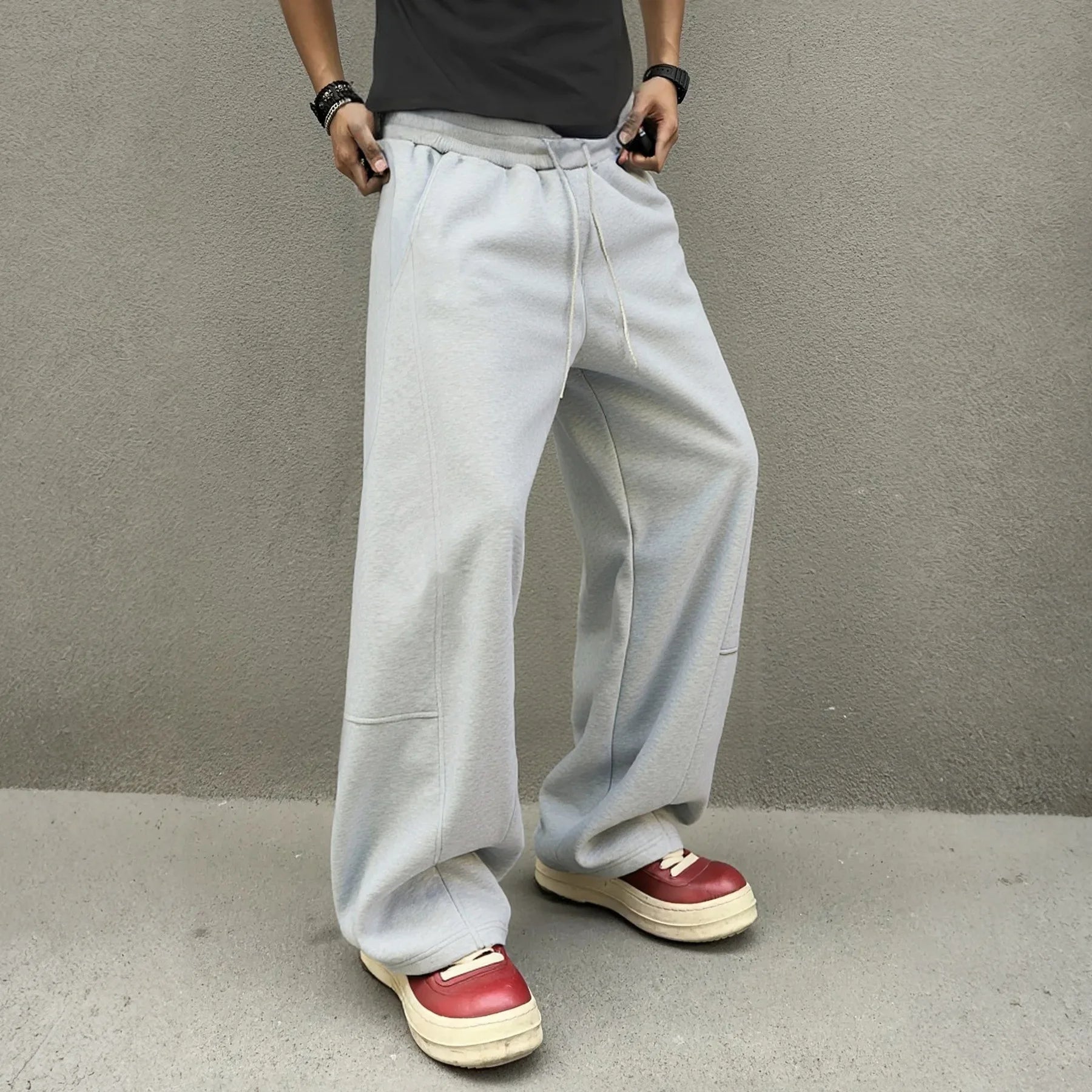 Men's American Style Heavyweight Jogger Pants Straight Leg Casual Streetwear Pants for Men Women Hip Hop Sports Sweatpants