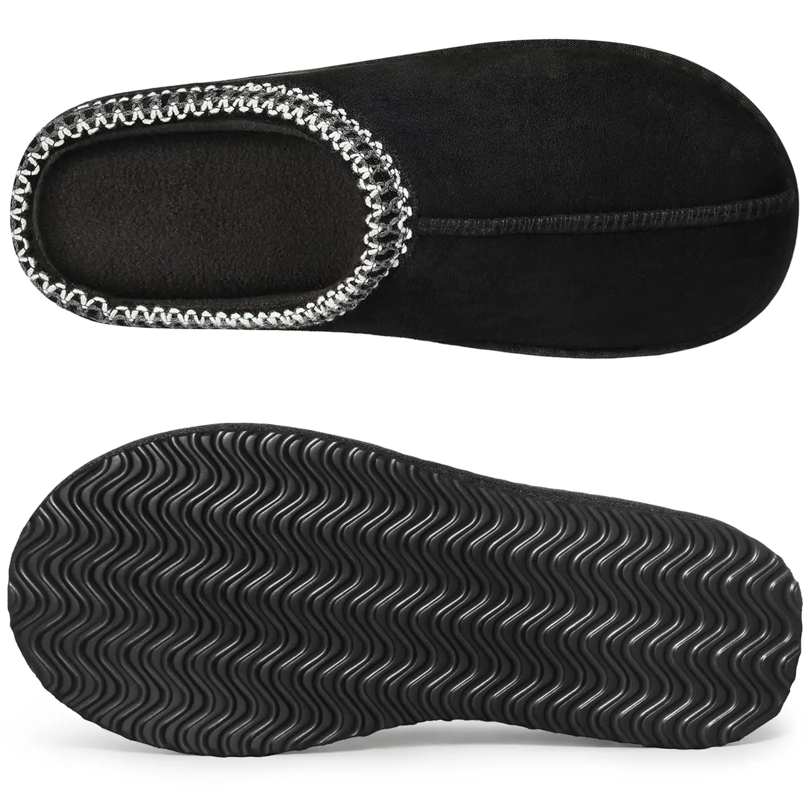 Crestar Women's Memory Foam Fuzzy Slippers New Genuine Suede Fluffy Slippers Women Men Cozy Warm House Shoes Indoor and Outdoor