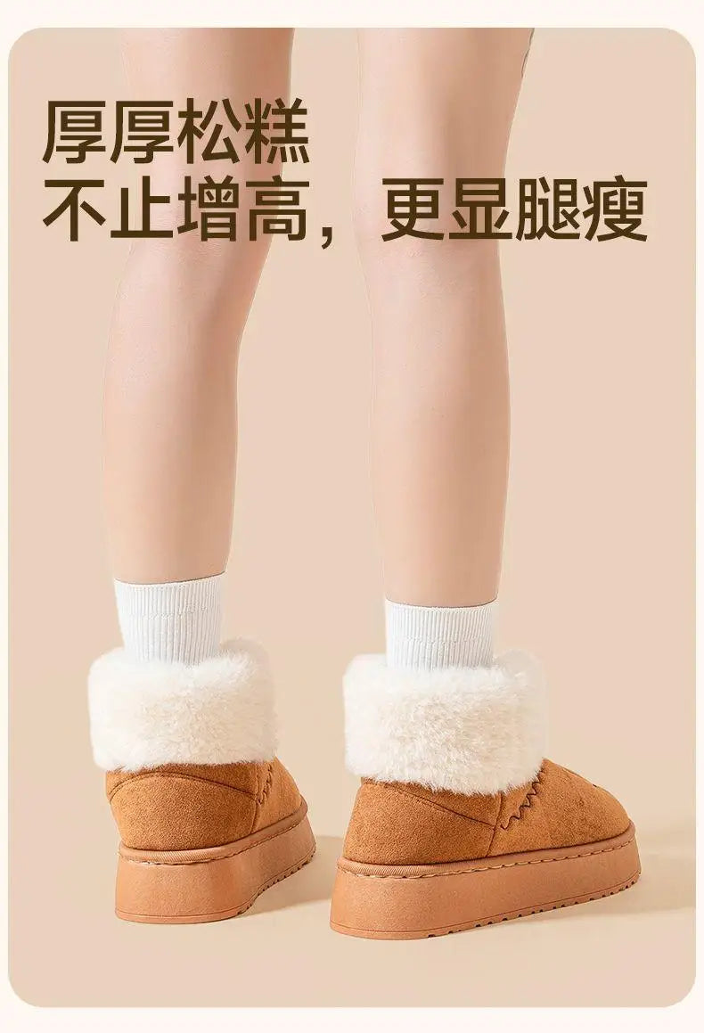 Sanrio Hello Kitty Winter Slippers Y2K Cute Cartoon Outdoor Sports Anti-Slip Slipper Casual Home Warm Shoes Universal Use Gift