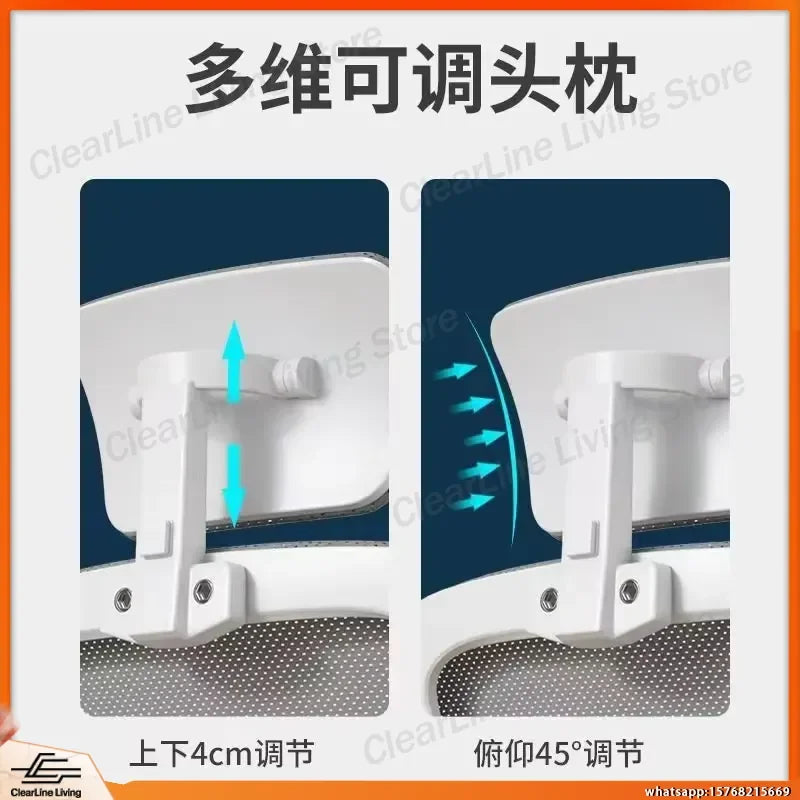 Ergonomic Office Chair with Lumbar Support Swivel Computer Chair for Home Office Study Gaming Desk Chair Adjustable Height