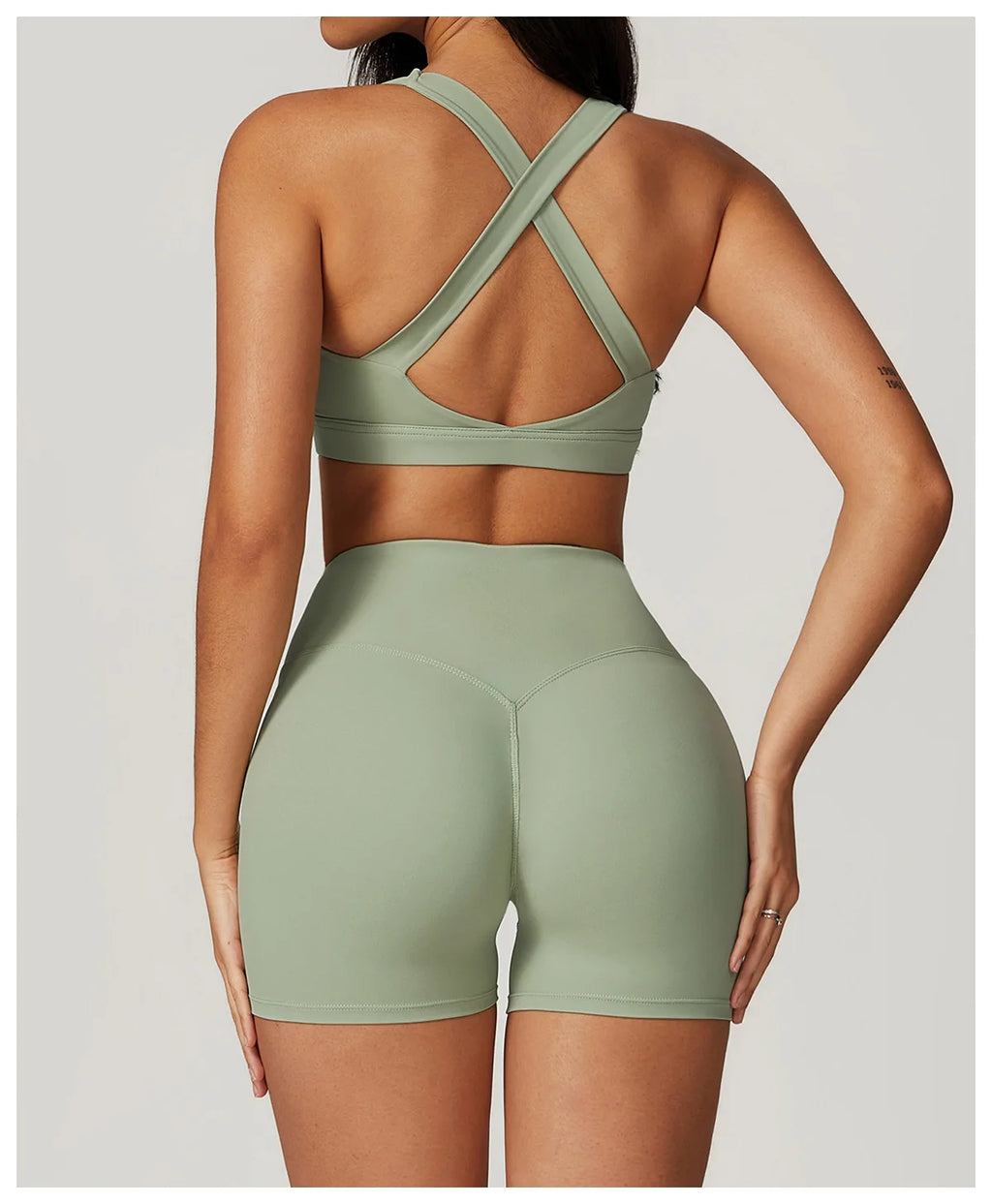 Women's Tracksuit 2PCS Fitness Suit Yoga Sets Sportswear Workout Sports Bra High Waist Leggings Gym Clothing Push Up Sports Suit