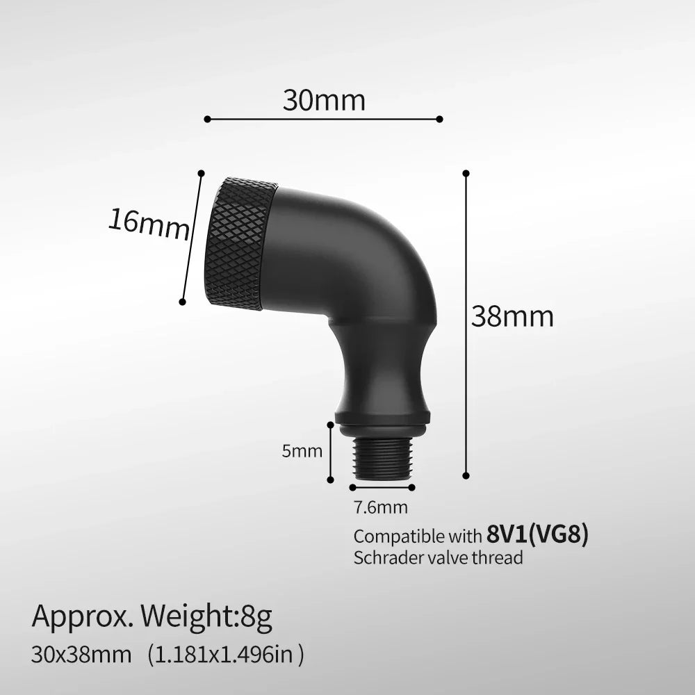 Bicycle Valve Adapter Pump Head with Presta Schrader Dunlop Clik Valves for Bike Valve Converter Pump Needles Air Pump Adapter