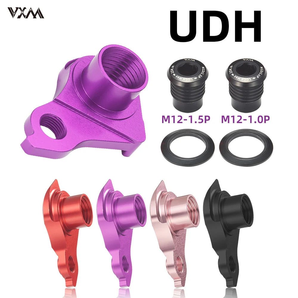 VXM UDH Bicycle Rear Mech Hanger M12 x 1.0 M12 x 1.5  Rear Derailleur Mount Adapter Derailleur Hanger For SRAM Bike Tail Hook