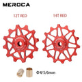12 14T Road Bike Ceramic Bearing Pulley 8V 9V 10V 11v Rear Derailleur Guide Wheel for Sram Shimano Mountain Bike Derailleur