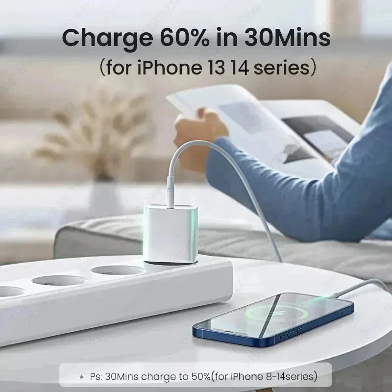 PD 30W Fast Charger For Apple iPhone 17 11 12 13 14 15 16 Pro Max Plus Charging Cable For iPhone 17Air Charger Phone Accessories