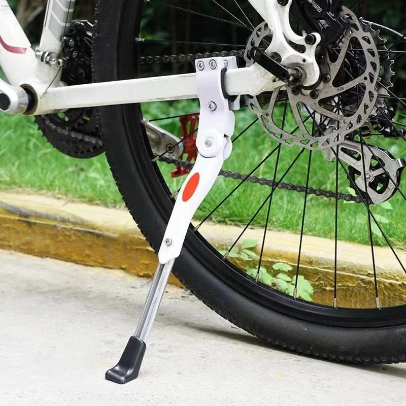 1Pcs Adjustable Bike Stand Black/White Bicycle Kickstand for MTB Road Mountain Bike Parking Rack Side Support Foot Brace