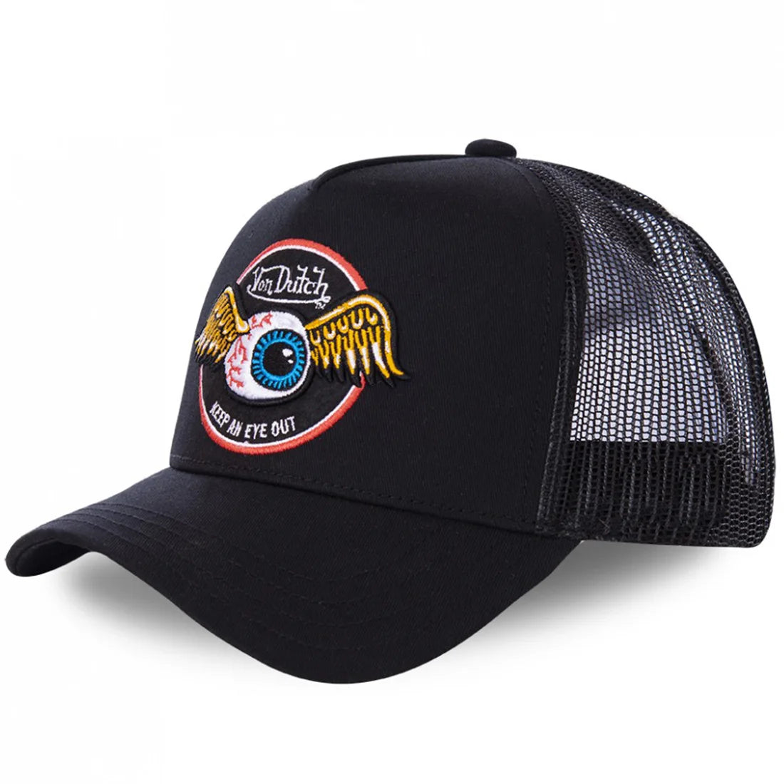 Fashion VON Baseball Cap DUTCH Mesh Embroidery Truck Driver's Hat