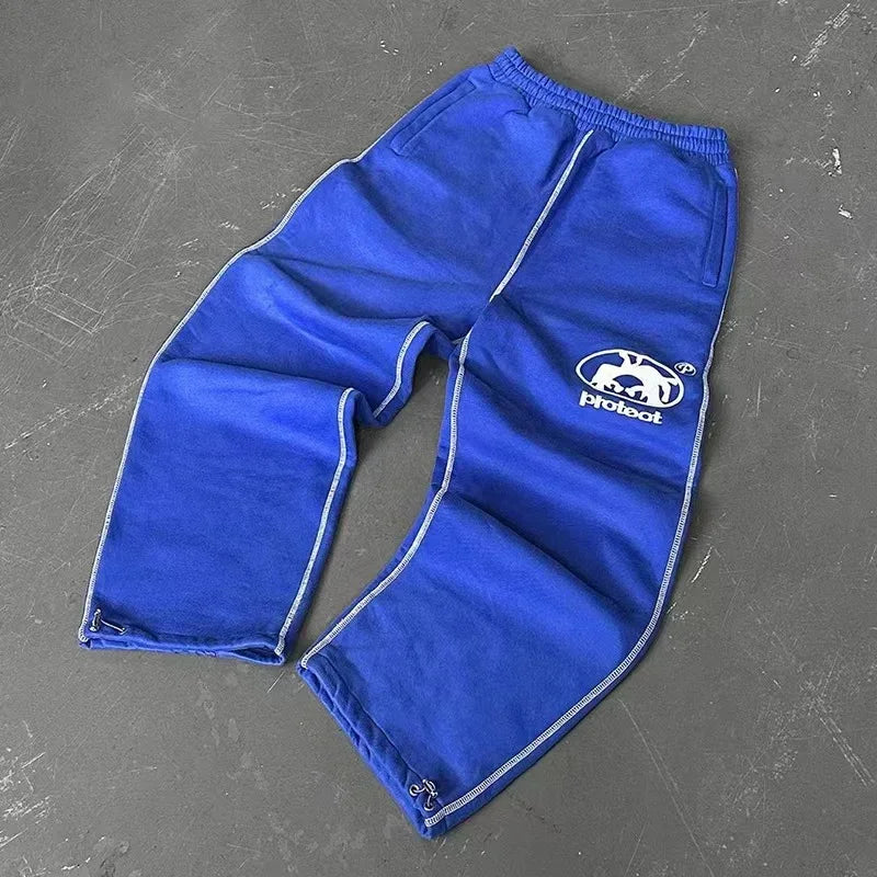 Man Long Pants Cargo Streetwear Joggers Men Y2k Casual Police Trousers Work Pants Male Harajuku Korean Streetwear merican style