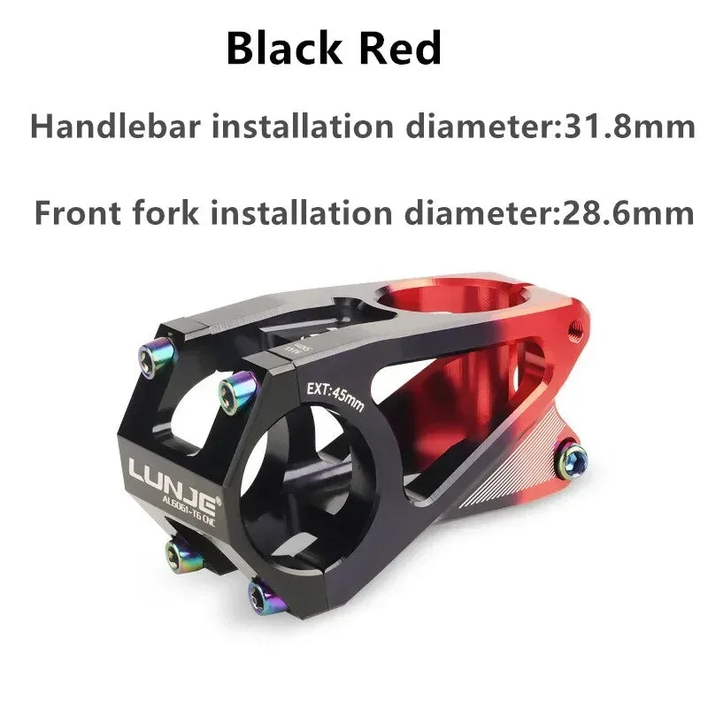 MTB Stem High-strength Short Handlebar Stem Aluminum Alloy Bicycle Bridge Racing Downhill  31 8 Road Bike Stem 45mm