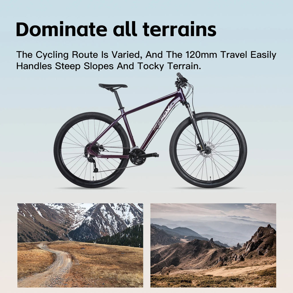 IREFOX XC Frame 29inch MTB Hardtail Frame 135x10mm QR 17inch 19inch Mountain Bike Disc Brake 6061 Aluminum Alloy Bicycle Frame